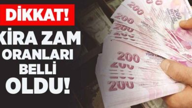 Dikkat: Ekim Ayı Kira Zam Oaranı Belli Oldu