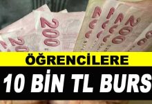 İhtiyaç sahibi öğrencilere 10 bin TL burs desteği!