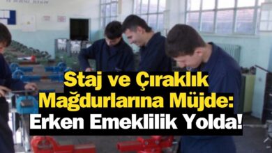 Staj ve Çıraklık Mağdurlarına Müjde: Erken Emeklilik Yolda!