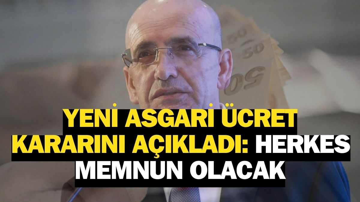 Mehmet Şimşek Açıkladı: Yeni Asgari Ücretle İlgili Önemli Karar Verildi!