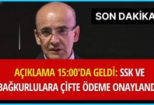 Saat 15:00'da Açıkladı: SSK ve Bağ-kur Emeklilerine Çifte Ödeme Onaylandı!