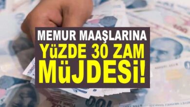 Memurlara Müjde: Maaşlara %30 Zam ve 170 TL Yemek Yardımı Açıklandı